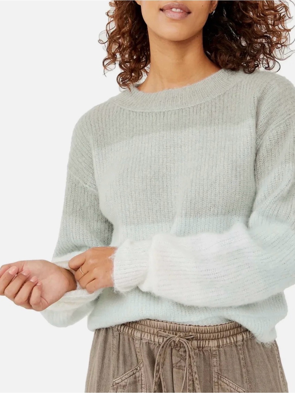 Free People Autumn Sky in Cloud Combo Sweater
